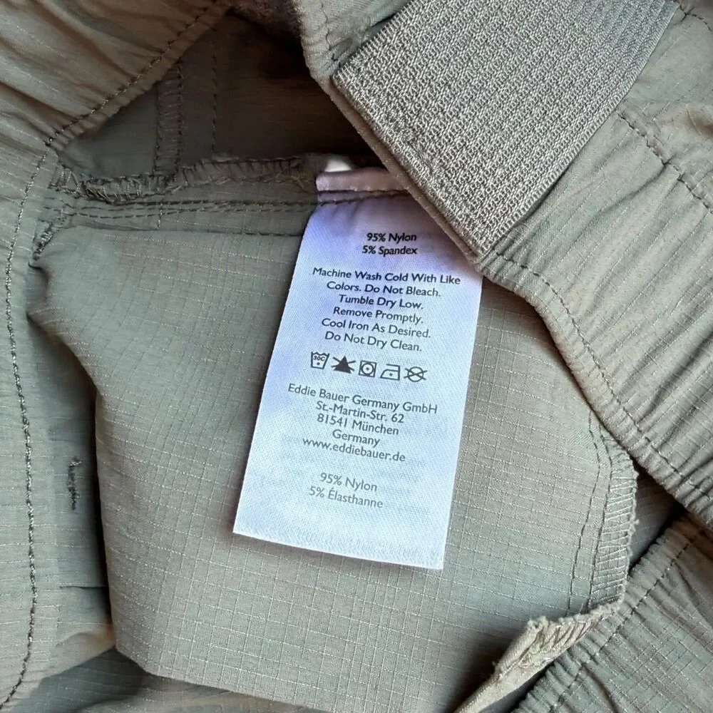 Eddie Bauer First Ascent Women’s Hiking Shorts Green Size 12 Outdoor Hiking EUC